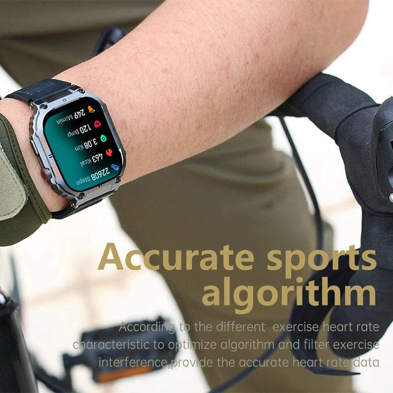 Silica Gel Waterproof Touch Screen Bluetooth Square Smartwatch