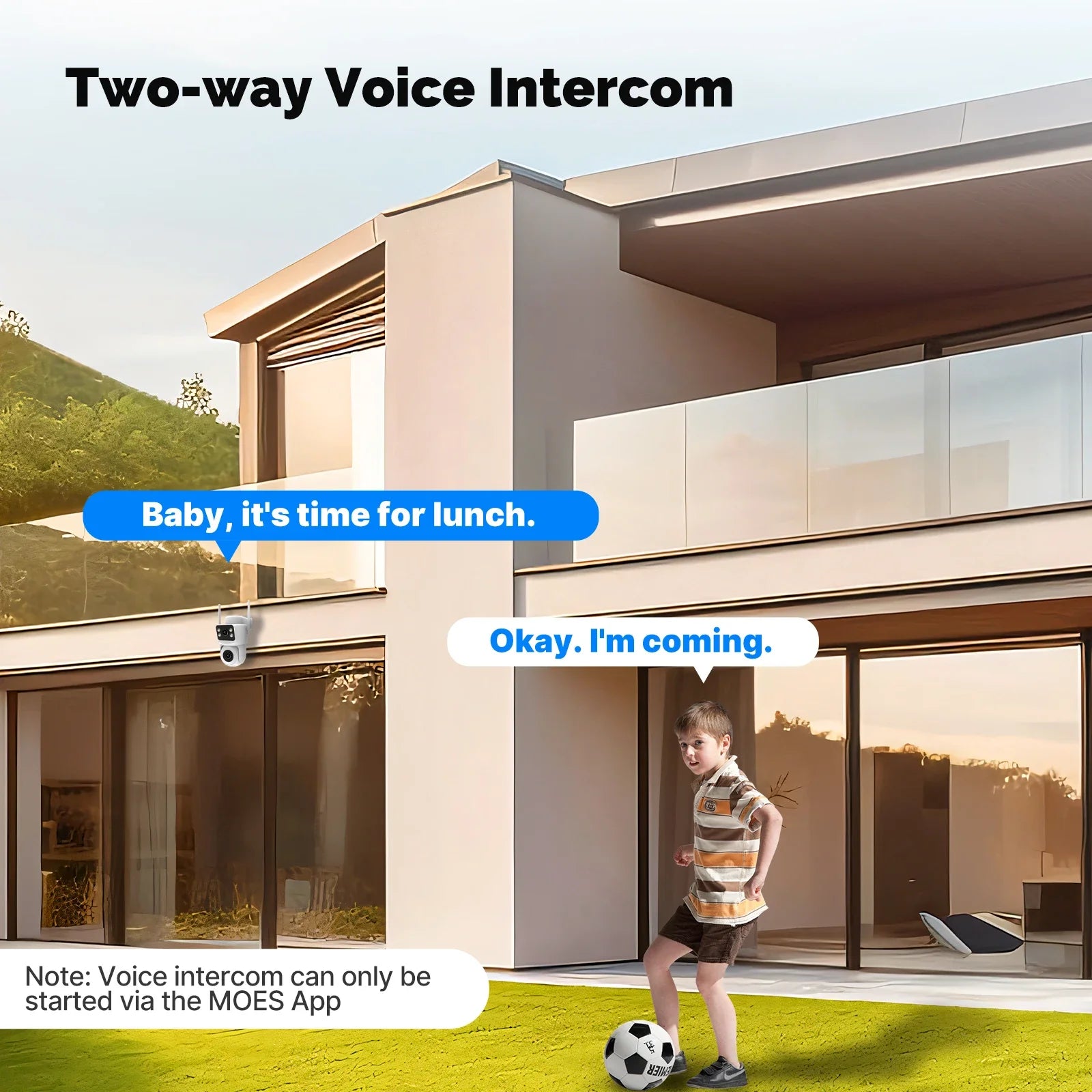 Moes 2.4GHz 8MP Outdoor Waterproof Auto Track Two Way Camera