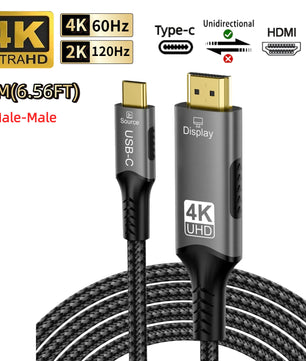 Aluminium 6mm HDMI-Compatible 1.4 Cable For MacBook