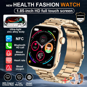 Rubber Waterproof Android Square Shaped Amoled Screen Smartwatch