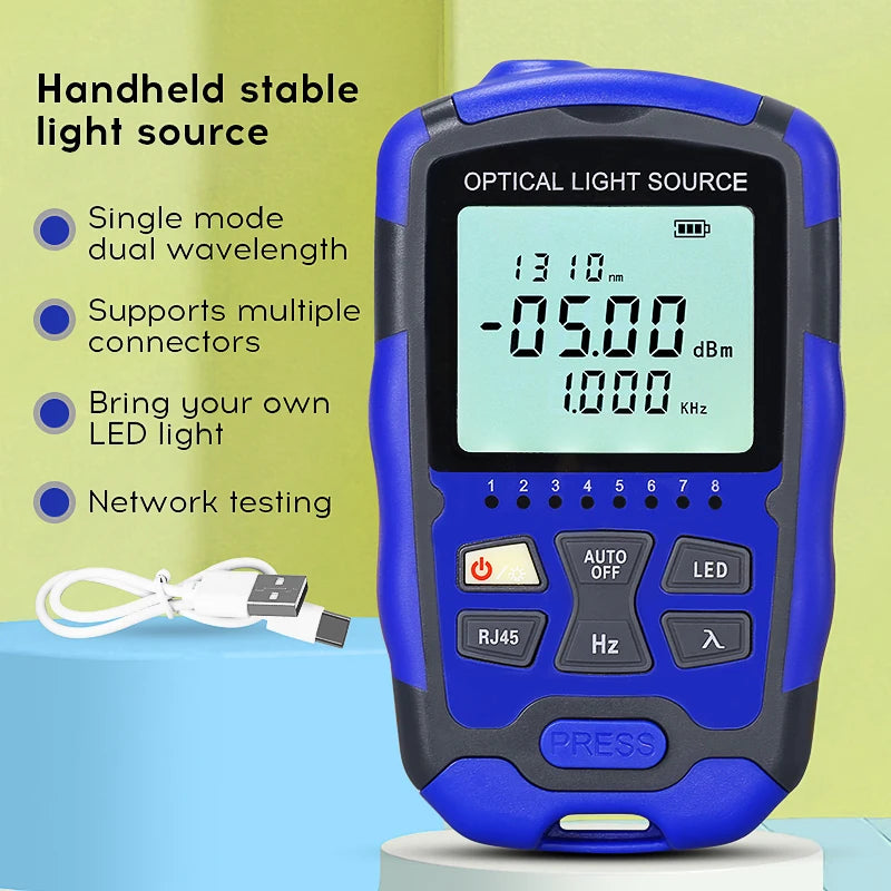 Single Mode Hybrid Rechargeable Fiber Optical LED Light Source
