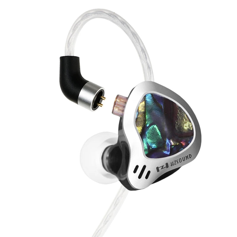 Metal Dynamic Vocalism 2PIN Cable 1DD+1PZT Hi-Fi In-Ear Earphones