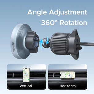 Ugreen 15W ABS USB Type-C Car Magnetic Car Holder For iPhone