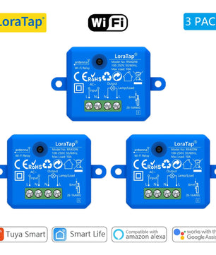 LoraTap 10A Plastic Wireless Switch Socket Relay Module Kit