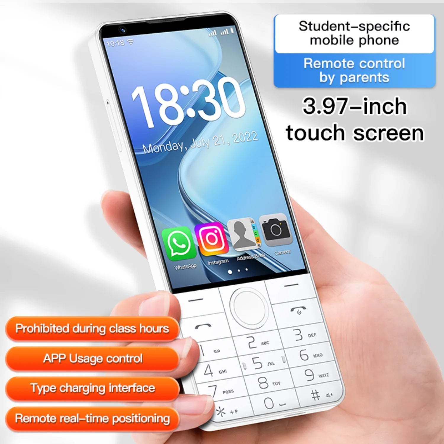 2600mAh 5MP Normal Screen 128GB Android Touch Smartphone