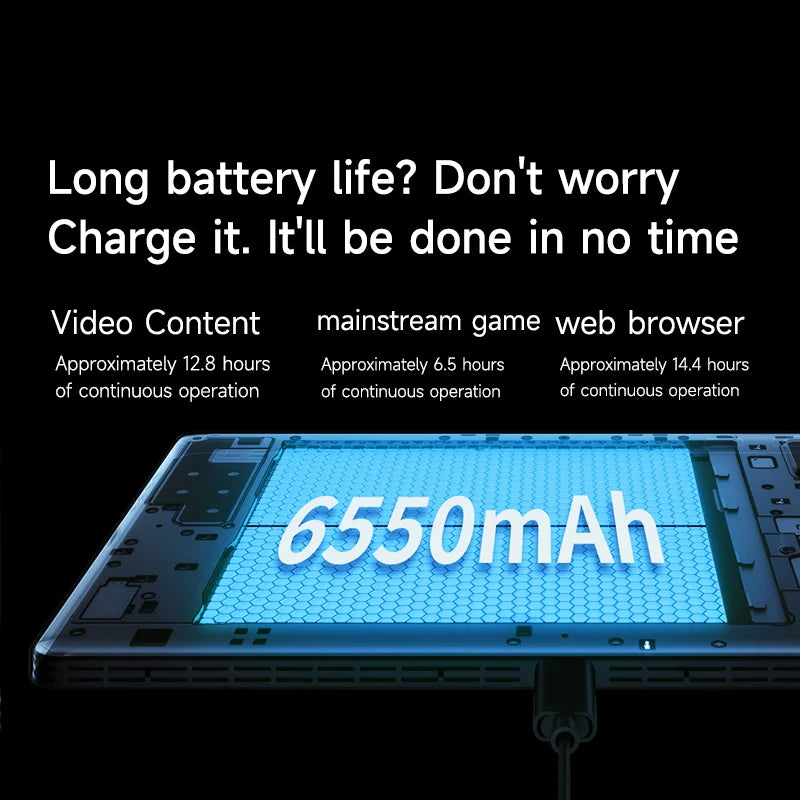 6550mAh 8.8" 144Hz Fast Charging Type-C Lenovo Gaming Tablet