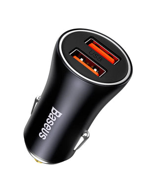 60W Baseus Aluminium USB Type-C Car Charge For iPhone 13 12 Pro Max