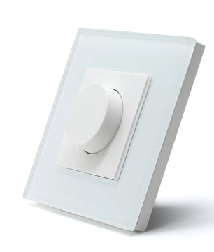 Bseed Alloy Crystal Glass Push Button Light Rotary Knob Switch