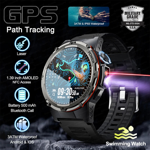 Silica Gel Waterproof Round Shaped Heart Rate Tracker Smartwatch