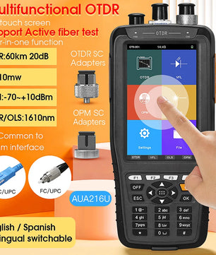 Single Mode Hybrid Optic Touch Screen Time Domain Reflectometer