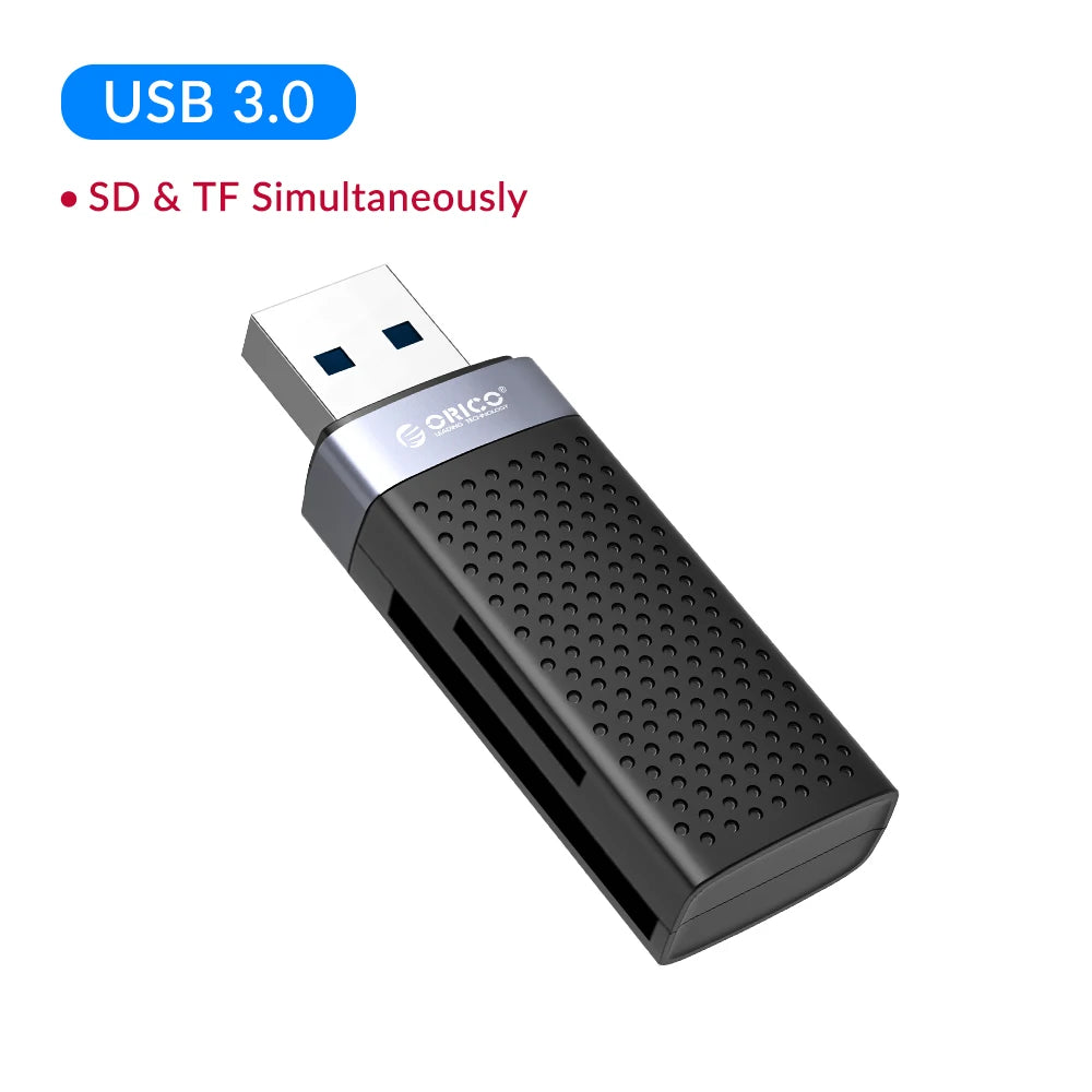 USB 3.0 Aluminium Alloy External Installation Memory Card Adapter