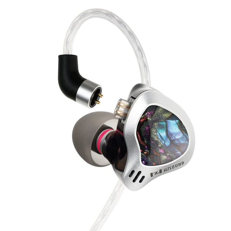Metal Dynamic Vocalism 2PIN Cable 1DD+1PZT Hi-Fi In-Ear Earphones