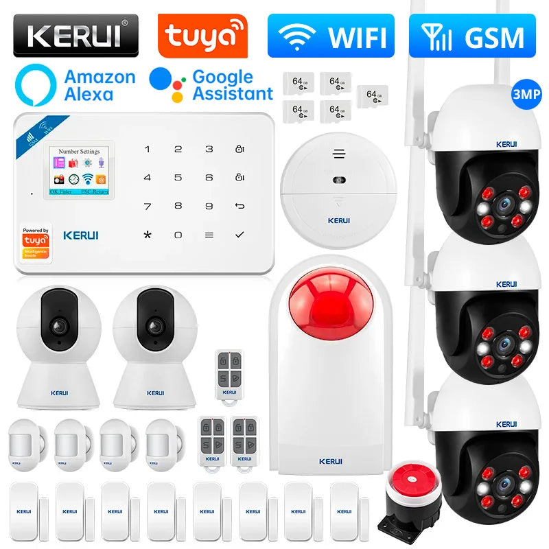 Kerui Plastic Smart Wireless Motion Detector Security Sensor Kit