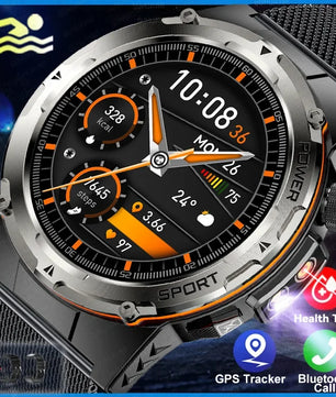 Silica Gel Waterproof Round Shaped Heart Rate Tracker Smartwatch