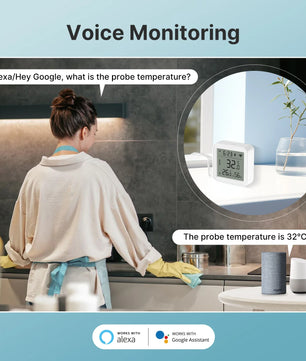 Bseed Plastic External Smart Temperature Humidity Sensor