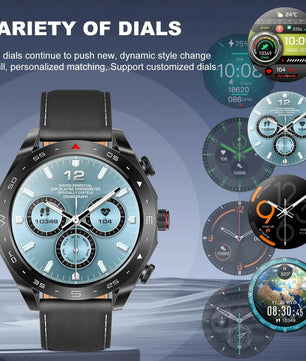 2-In-1 Waterproof Alloy AMOLED Display Smartwatch With Earphones