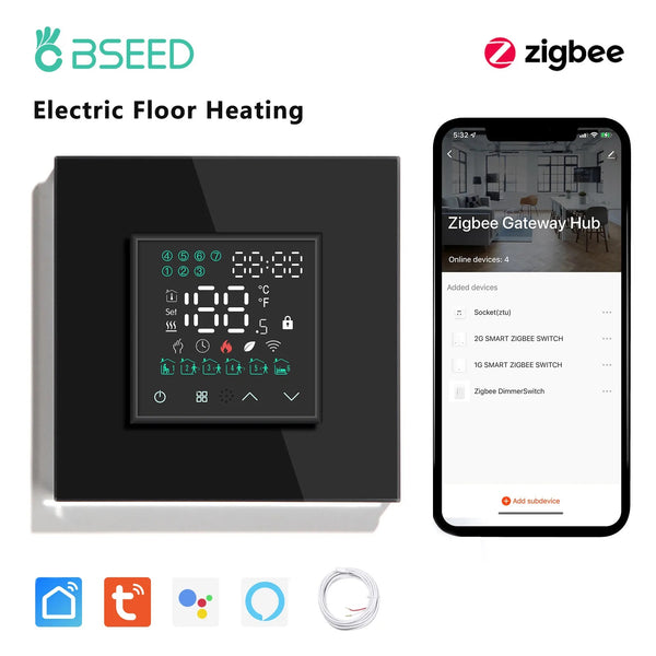 Bseed Alloy Remote Control ZigBee Electric Water Boiler Heater