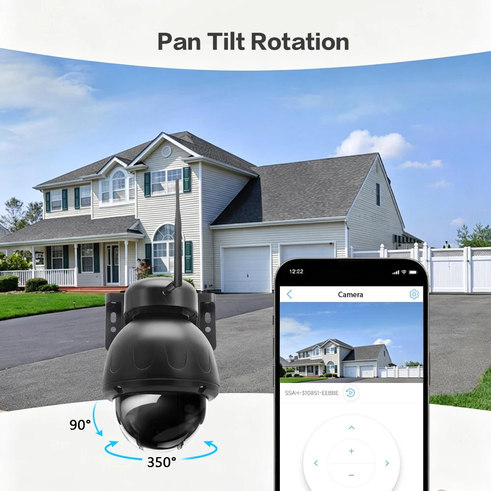 3 Mega Pixel Plastic IP66 WIFI Solar Powered Security Camera