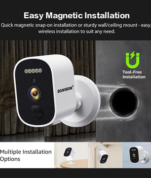 Boavision 4MP WIFI Night Vision Two Way Audio Security Camera