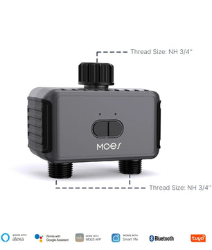 MOES Smart Bluetooth Sprinkler Timer with App Control & Rain Delay