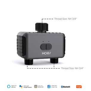 MOES Smart Bluetooth Sprinkler Timer with App Control & Rain Delay
