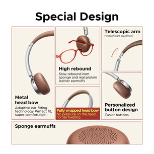 Metal Dynamic Vocalism Bluetooth Wireless Premium Headphone