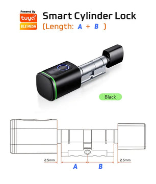 RayKube Aluminium Alloy Fingerprint Digital Smart Door Lock