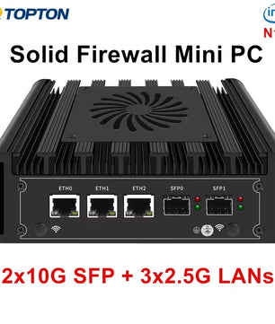 1TB 4GB Topton Intel i3 N300 N150 DDR5 Firewall Mini PC