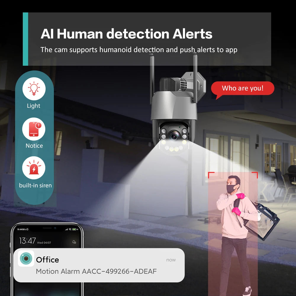 Boavision 8MP WIFI Waterproof Night Vision Surveillance Camera