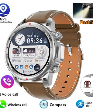 Alloy Waterproof Android Round Shaped Bluetooth Smartwatch