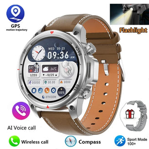 Alloy Waterproof Android Round Shaped Bluetooth Smartwatch