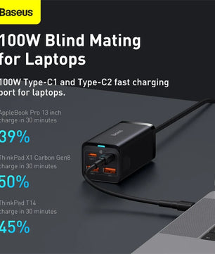 Baseus 100W USB Type-C Fast Charger For MacBook iPhone Xiaomi