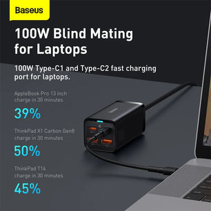 Baseus 100W USB Type-C Fast Charger For MacBook iPhone Xiaomi