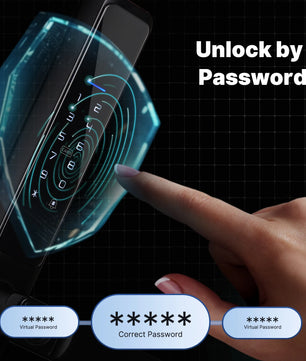 Aluminum Alloy Bluetooth Compatible Electronic Smart Door Lock