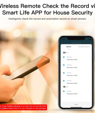 Moes 2.4GHz Plastic Smart Home Security Sound Light Siren Sensor