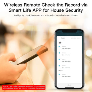 Moes 2.4GHz Plastic Smart Home Security Sound Light Siren Sensor