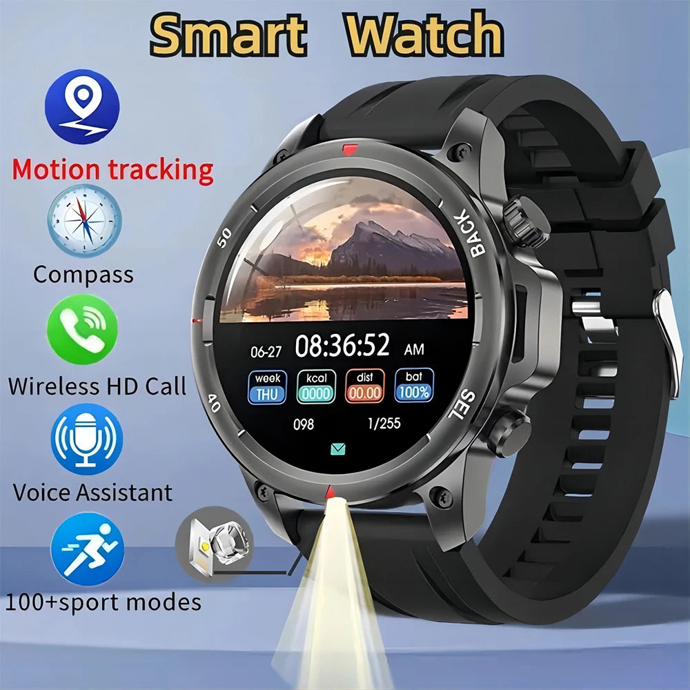 Alloy Waterproof Android Round Shaped Bluetooth Smartwatch