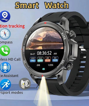 Alloy Waterproof Android Round Shaped Bluetooth Smartwatch