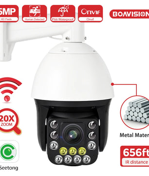 Boavision 5MP Auto Tracking Humanoid Detection Surveillance Camera