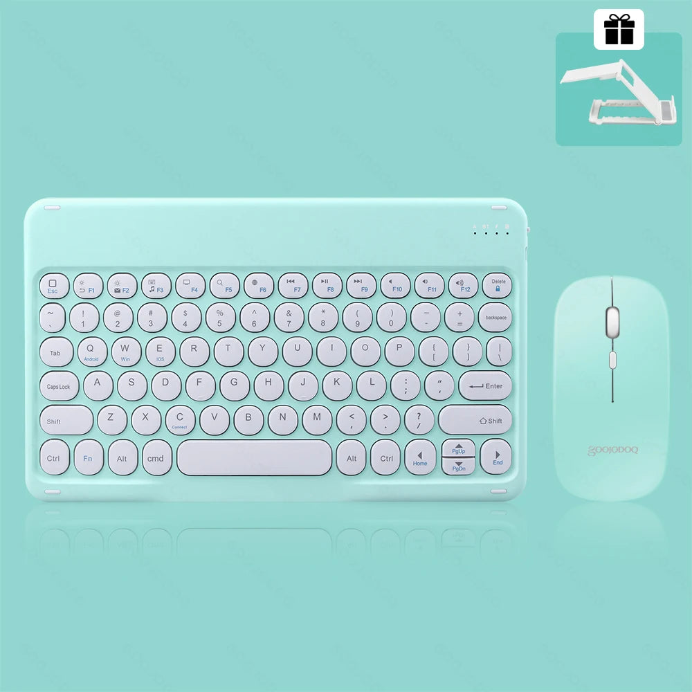 Plastic 2.4G Rechargeable Bluetooth Wireless Keyboard Mouse Kit