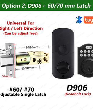 Automatic Deadbolt Digital Reversible Handle Smart Door Lock