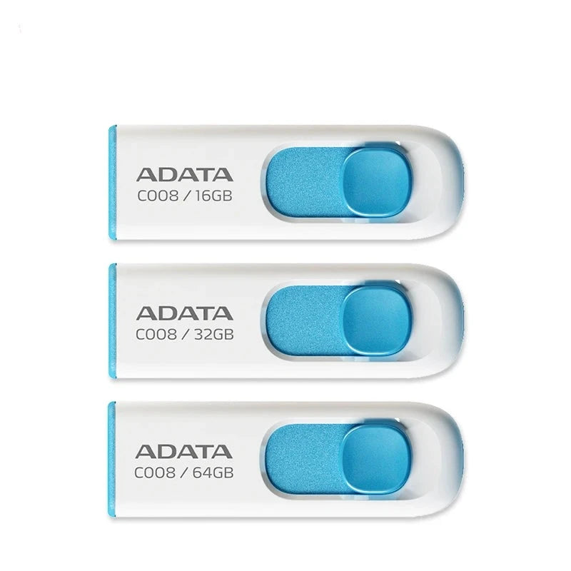64GB Plastic USB 2.0 Rectangle Shaped Memory Stick Pen Drive
