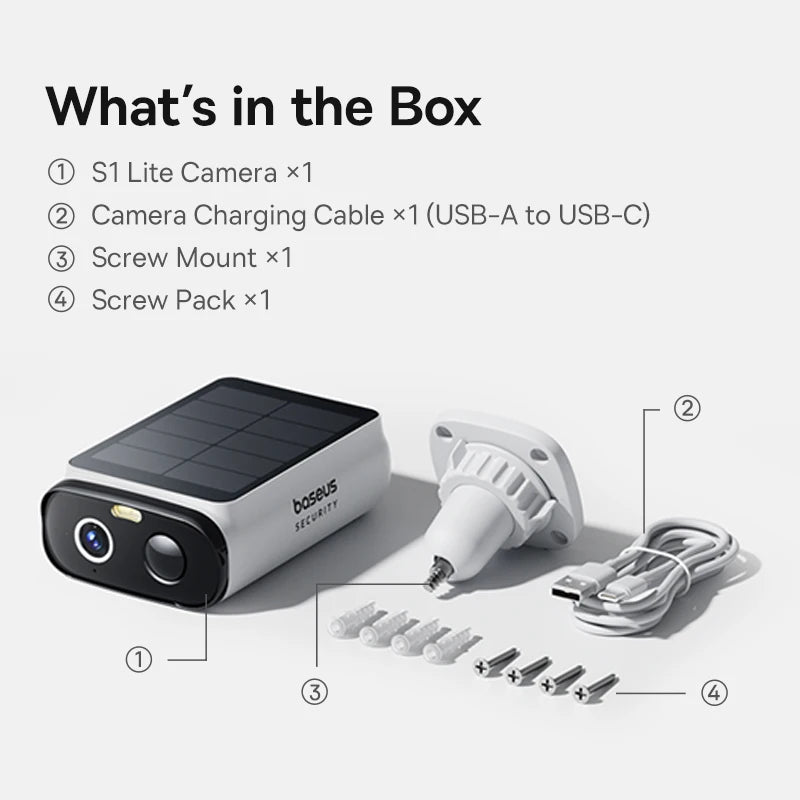 4MP 135°FOV IP67 Security S1 Lite Wireless Solar Security Camera