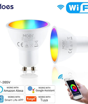 Moes Plastic Dimmable RGB LED Light Smart Remote Control Bulb