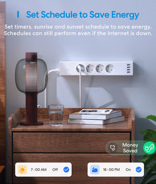 Meross Alloy WiFi Smart Power Surge Protector Socket Extension