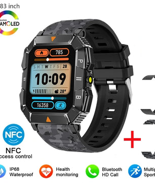 Silica Gel Waterproof Android Square Shaped Bluetooth Smartwatch