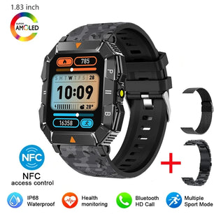 Silica Gel Waterproof Android Square Shaped Bluetooth Smartwatch