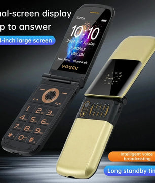 4800mAh 1MP Normal Screen High Quality 2.4inch Flip Smartphone