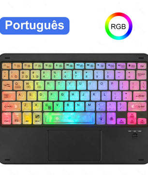 RGB Wireless Bluetooth Keyboard For iPad Android Windows Tablet