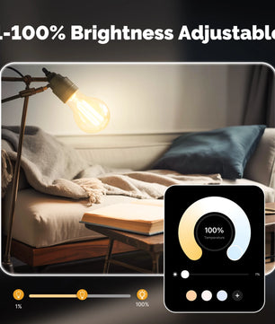 MOES Dimmable LED Filament Zigbee Voice Control Smart Bulb